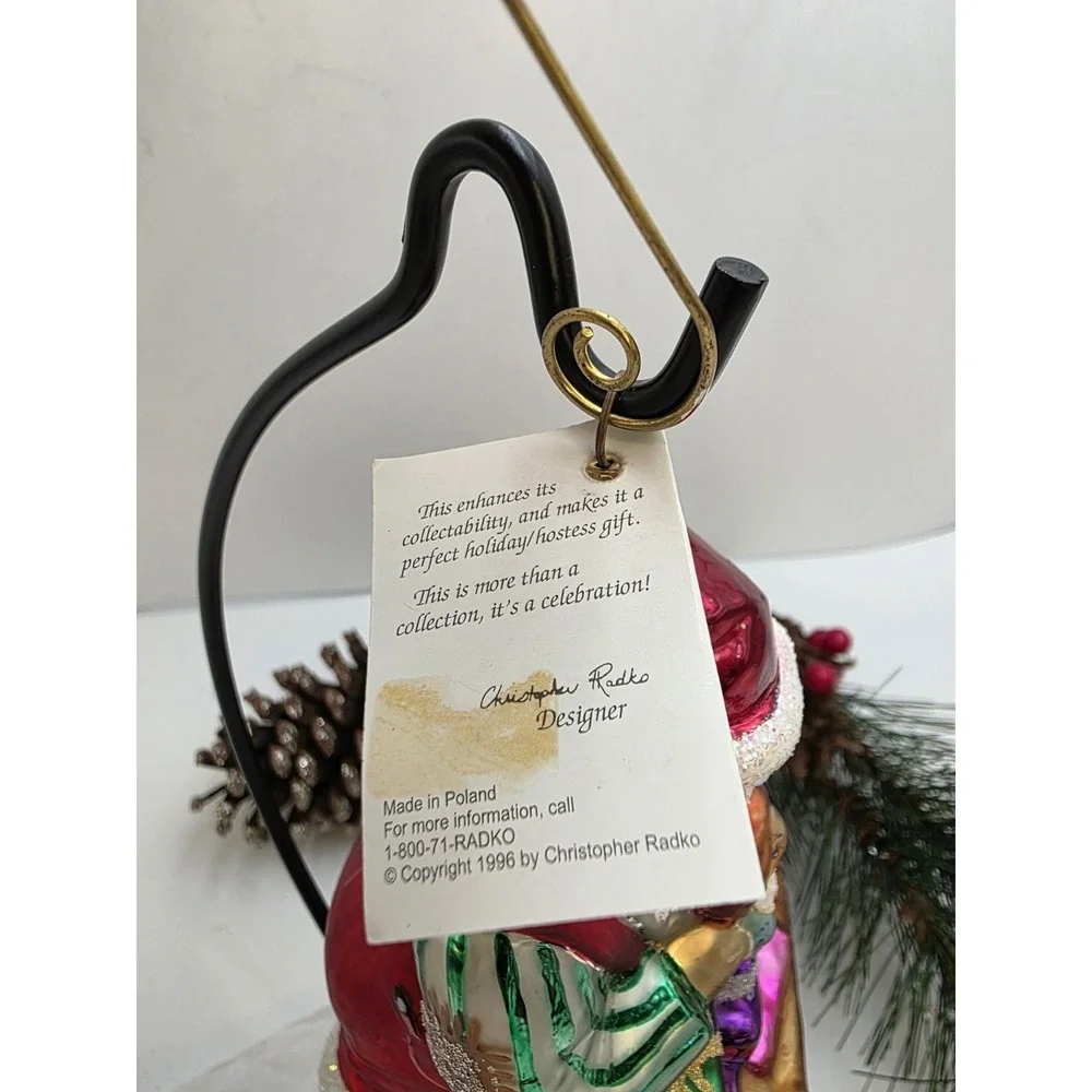 Christopher Radko Santa's Workshop 1997 97-231-0 Glass Ornament Poland 6